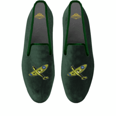 Natisco Men's Velvet Loafers – Spitfire Edition Slip-On Party Shoes