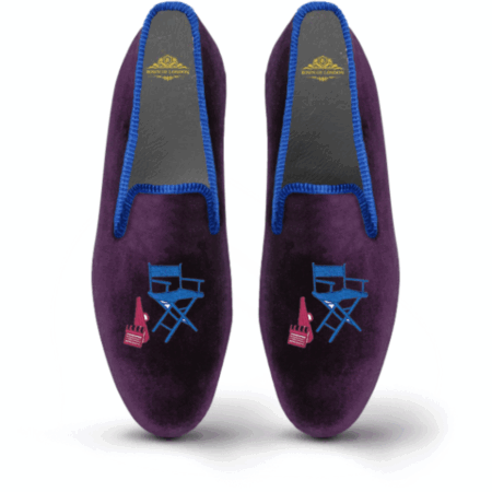 Natisco Men's Black Velvet Loafers – Statement Slip-On Party Shoes